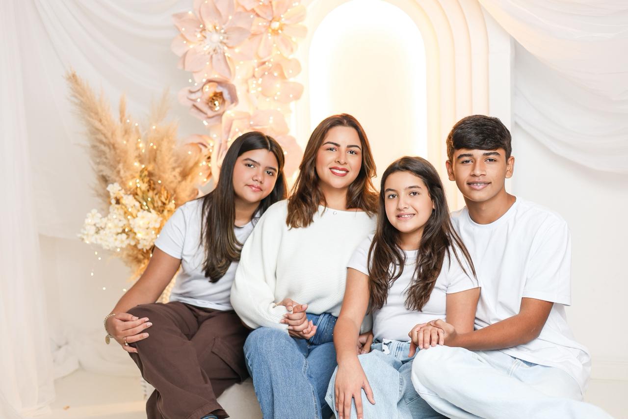 Dani Serafini e família